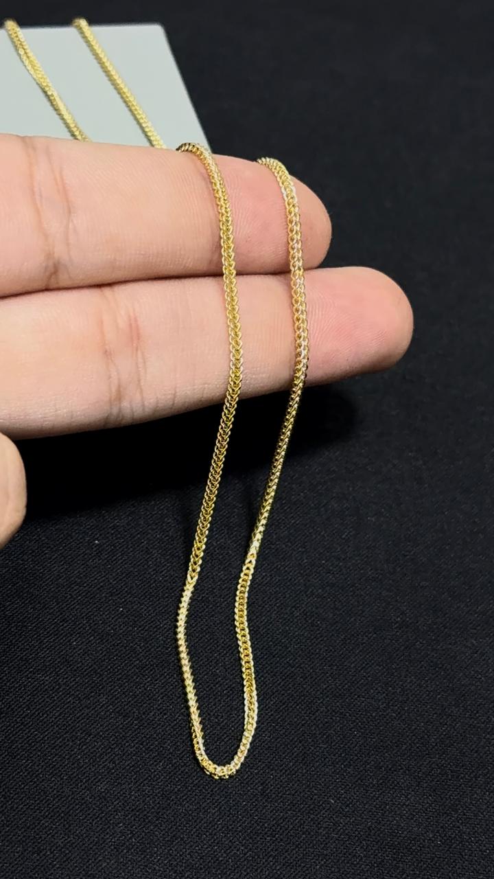 CADENA FRANC0 /3,63gr/ 1.6mm/ 50cm/ Oro Italiano 18k
