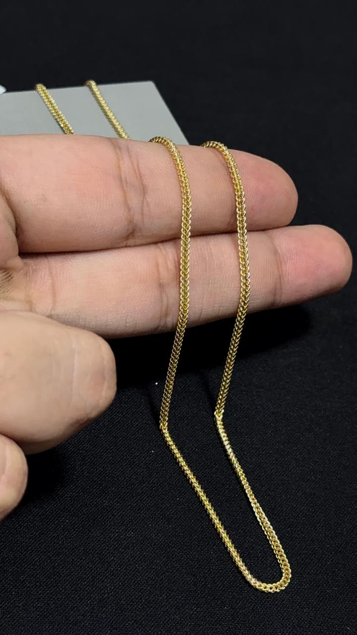 CADENA FRANC0 /3,63gr/ 1.6mm/ 50cm/ Oro Italiano 18k