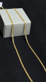 CADENA ESCALERA PLANA AMARILLA /3,11gr/ 55cm/ Oro Italiano 18k