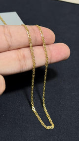 CADENA ESCALERA PLANA AMARILLA /3,11gr/ 55cm/ Oro Italiano 18k