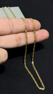 CADENA ESCALERA PLANA AMARILLA /3,11gr/ 55cm/ Oro Italiano 18k