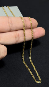 CADENA ESCALERA PLANA AMARILLA /3,11gr/ 55cm/ Oro Italiano 18k