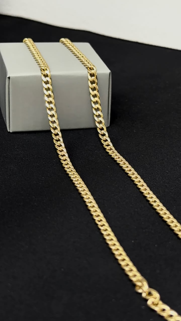 CADENA CUBANA /4,78gr/ 4.3mm/ 60cm/ Oro Italiano 18k