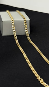 CADENA CUBANA /4,78gr/ 4.3mm/ 60cm/ Oro Italiano 18k
