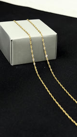 CADENA SINGAPUR/ 2,53gr/ 1.45mm/ 60cm/ Oro Italiano 18k