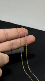 CADENA SINGAPUR/ 2,53gr/ 1.45mm/ 60cm/ Oro Italiano 18k