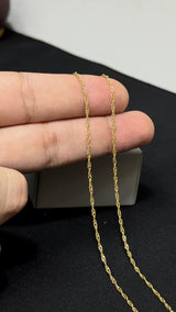 CADENA SINGAPUR/ 2,53gr/ 1.45mm/ 60cm/ Oro Italiano 18k