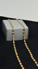 CADENA GUCCI DIAMANTADA / 11,72gr/ 4.36mm/ 60cm/ Oro Nacional 18k