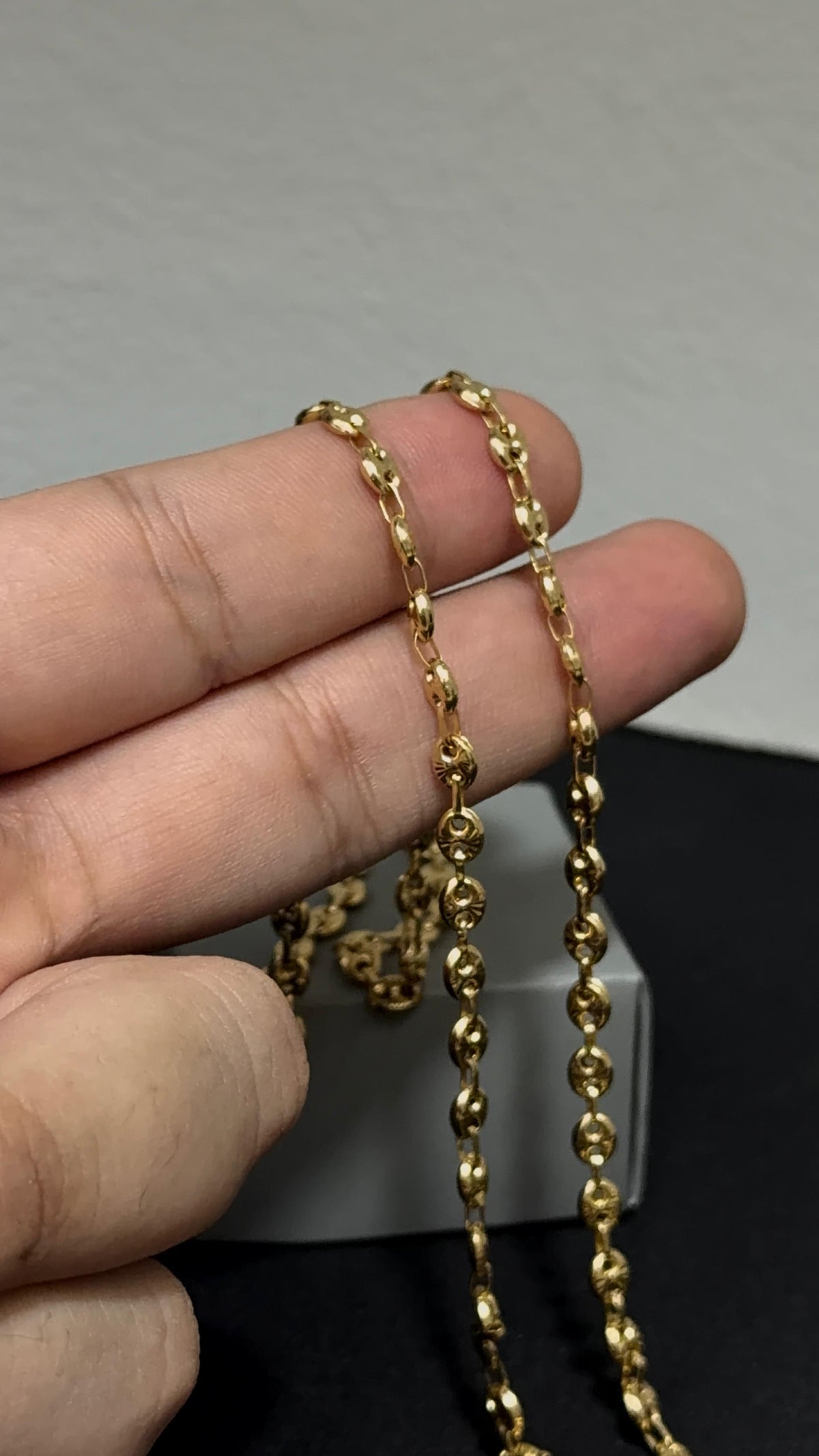 CADENA GUCCI DIAMANTADA / 11,72gr/ 4.36mm/ 60cm/ Oro Nacional 18k