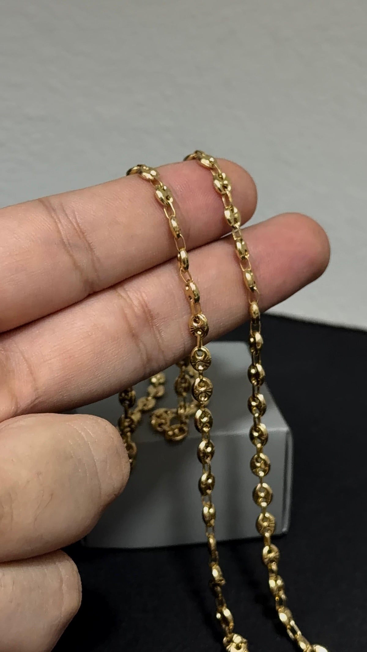 CADENA GUCCI DIAMANTADA / 11,72gr/ 4.36mm/ 60cm/ Oro Nacional 18k