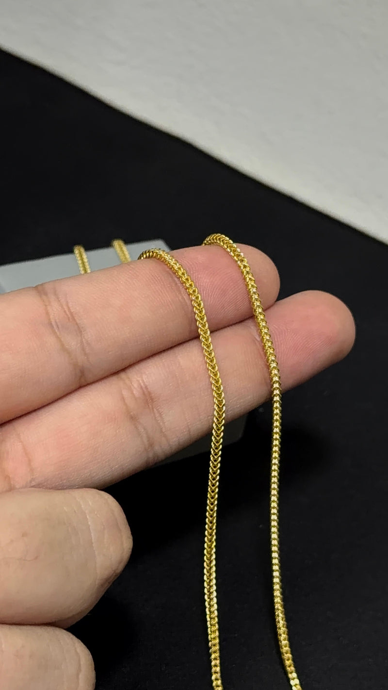 CADENA FRANCO/ 6,12gr/ 1.9mm/ 60cm/ Oro Italiano 18k