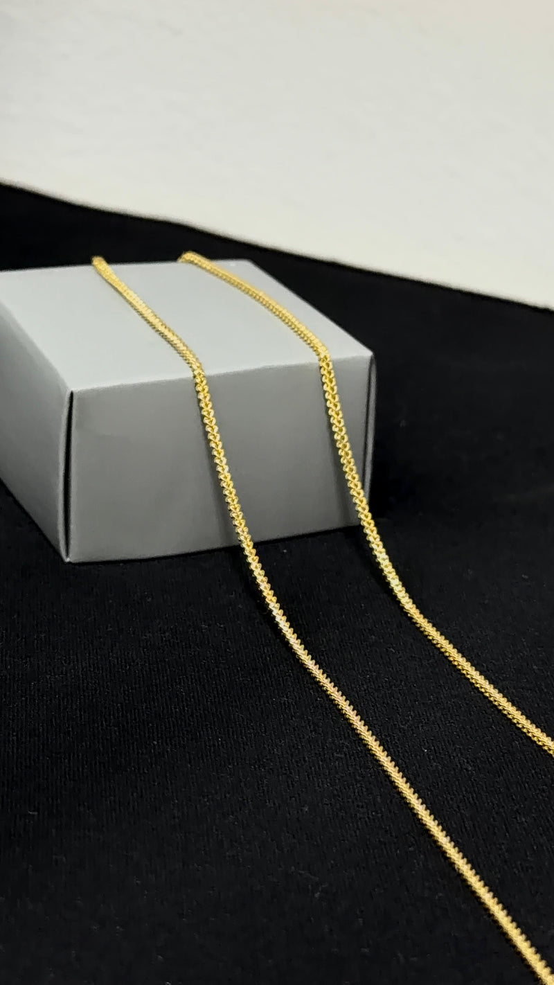 CADENA FRANCO/ 4,0gr/ 1.6mm/ 60cm/ Oro Italiano 18k
