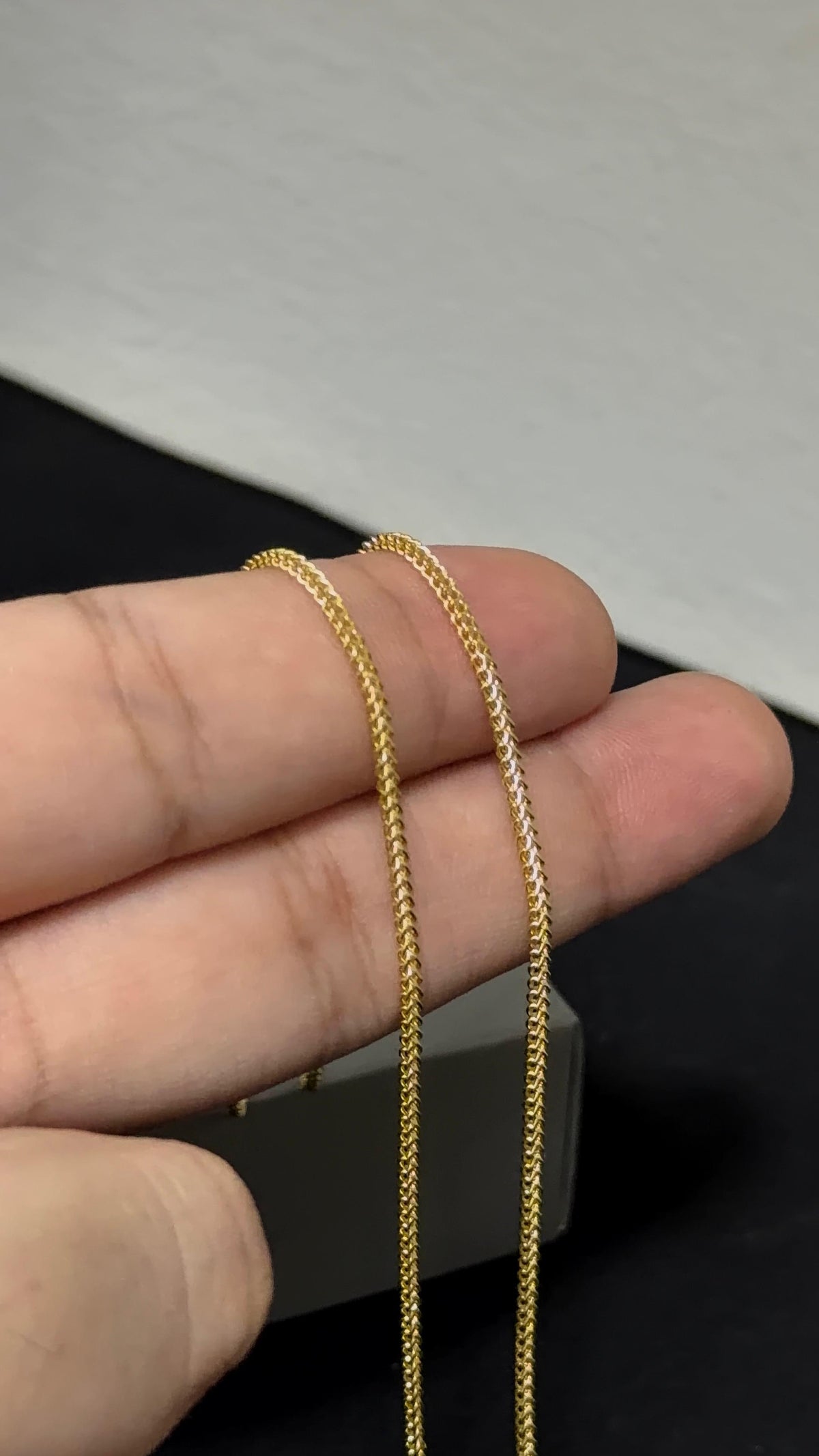 CADENA FRANCO/ 4,0gr/ 1.6mm/ 60cm/ Oro Italiano 18k