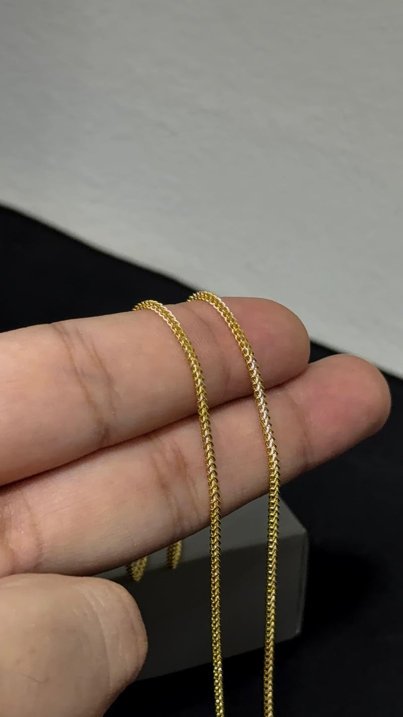 CADENA FRANCO/ 4,0gr/ 1.6mm/ 60cm/ Oro Italiano 18k