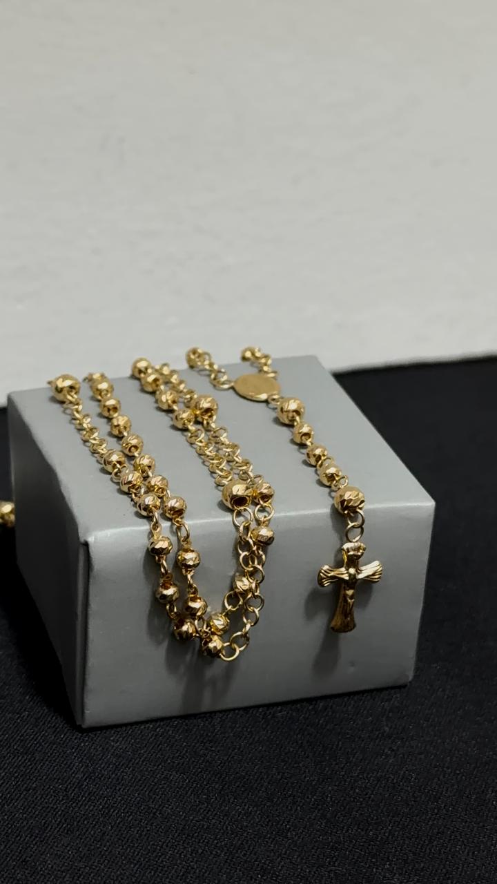 CAMANDULA / 6,85gr/ 3mm/4mm/ 50cm/ Oro Nacional 18k