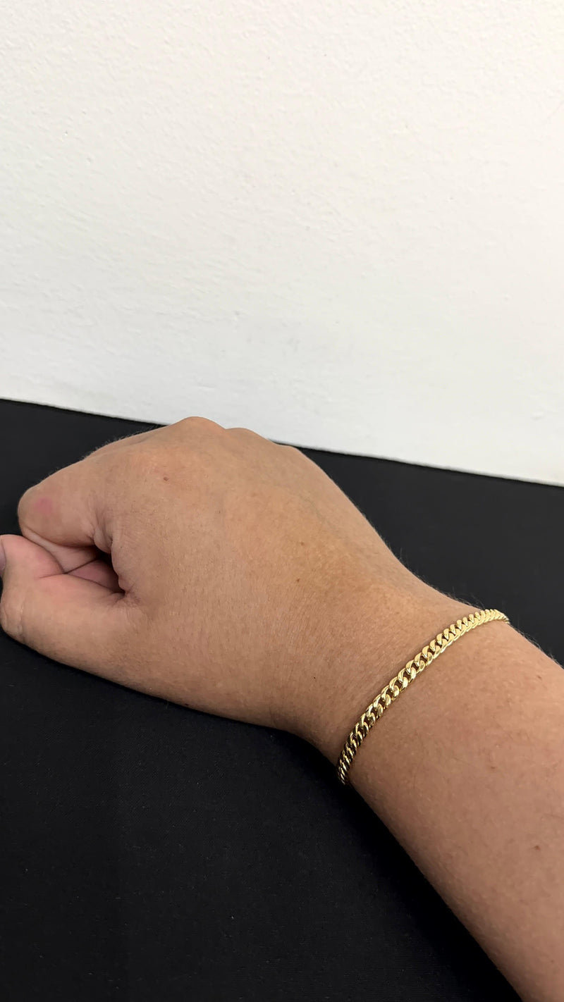 PULSERA CUBANA / 1,75gr/ 4,32mm/ 19cm/ Oro Italiano 18k