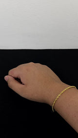 PULSERA LAZO / 2,65gr/ 3,30mm/ 19cm/ Oro Italiano 18k