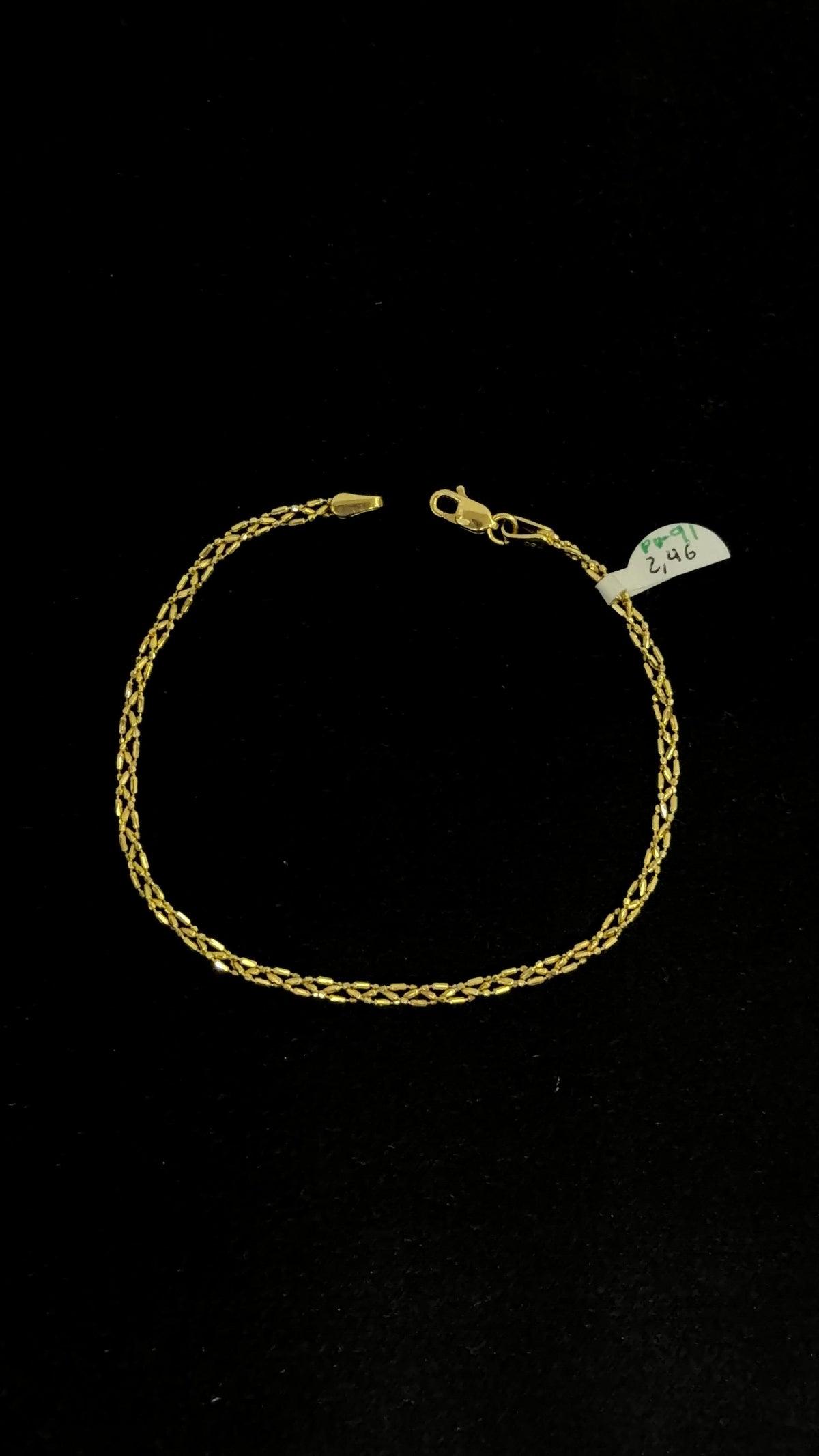 PULSERA TRENZA / 2,46gr/19,5cm/ Oro Italiano 18k
