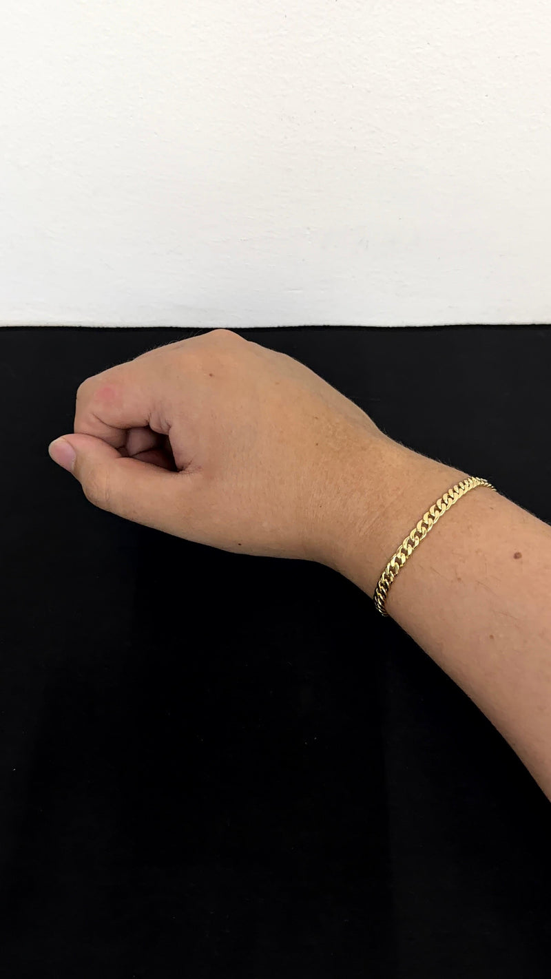 PULSERA CUBANA / 2,50gr/ 5,25mm/ 19cm/ Oro Italiano 18k