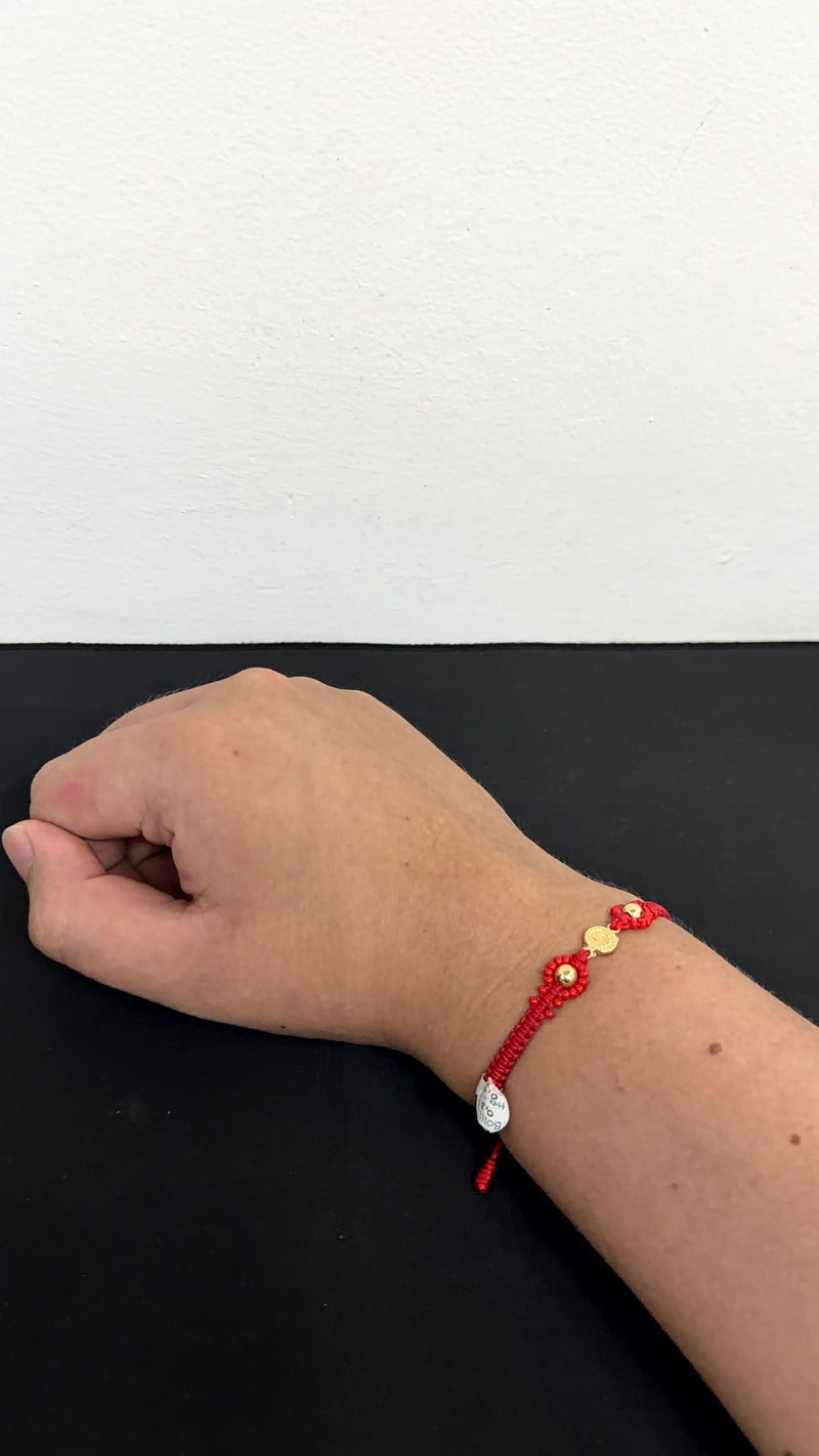 PULSERA TEJIDA HERRAJE RX / 0,7gr/ Oro Nacional 18k