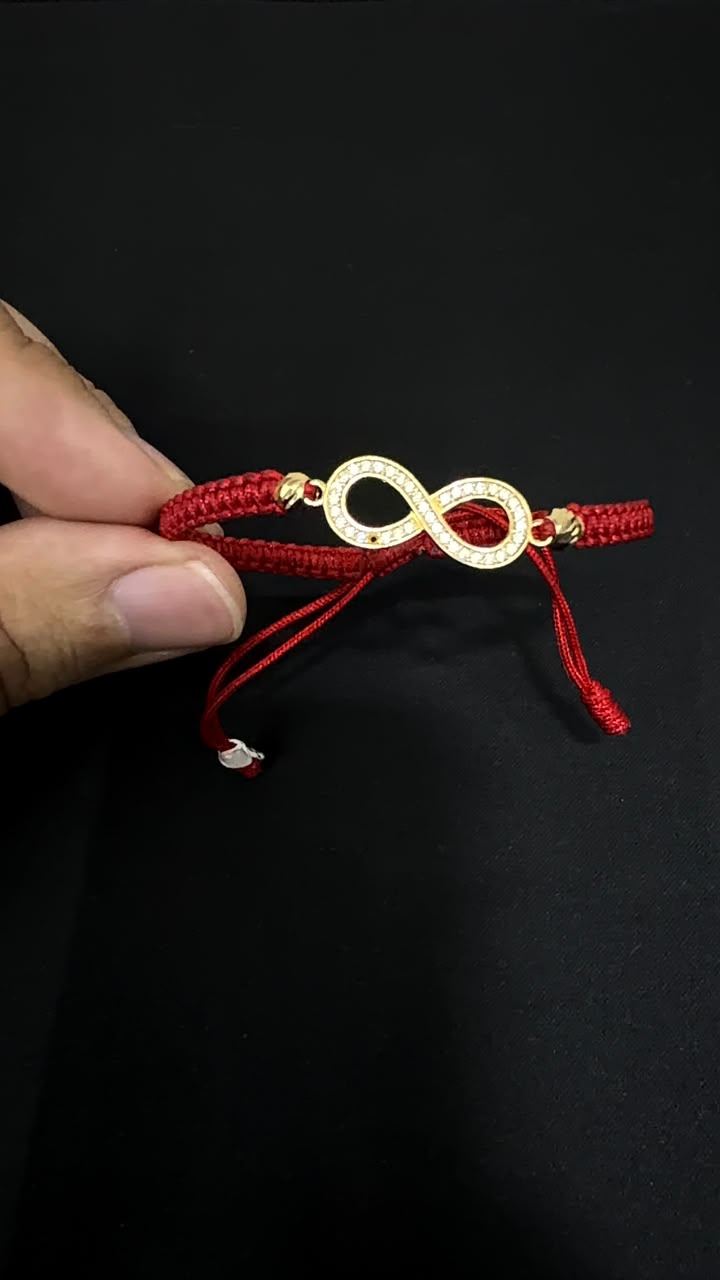 PULSERA TEJIDA HERRAJE INFINITO / 0,4gr/ Oro Nacional 18k