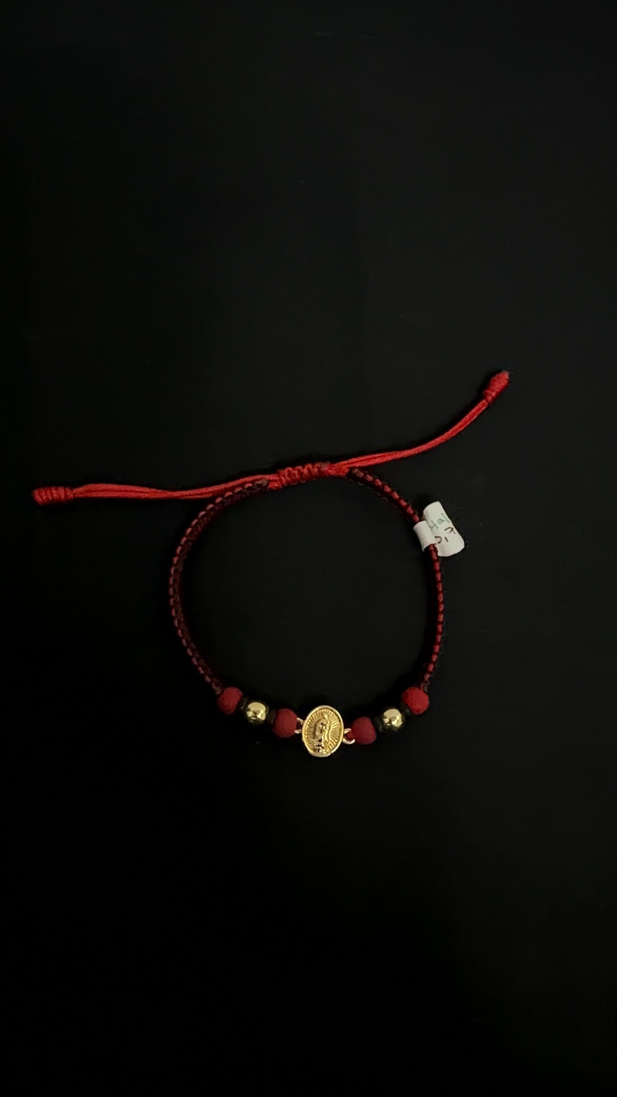 PULSERA TEJIDA HERRAJE VIRGEN DE GUADALUPE / 0,7gr/ Oro Nacional 18k