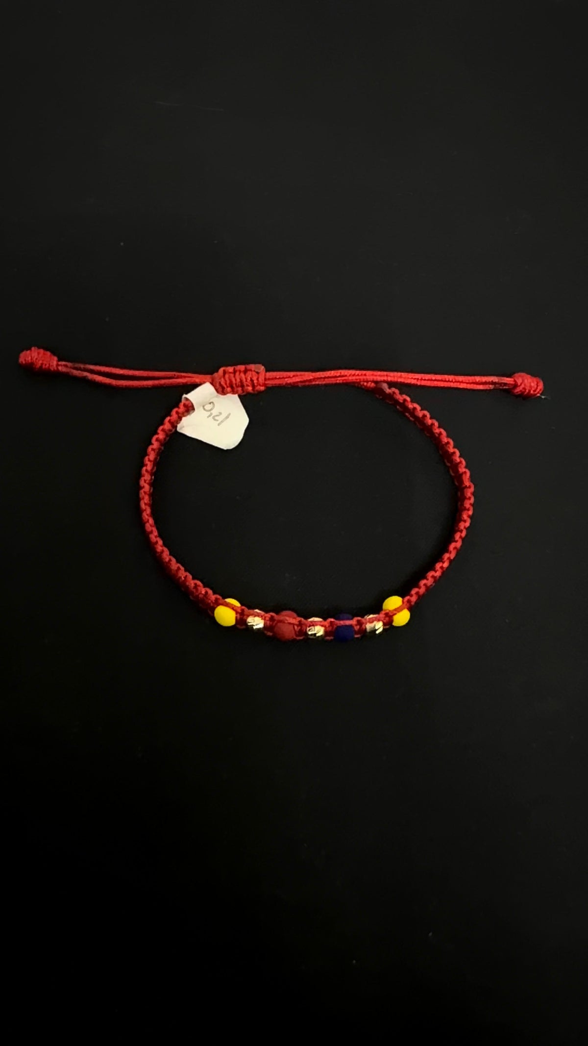 PULSERA TEJIDA SELECCION COLOMBIA / 0,9gr/ Oro Nacional 18k